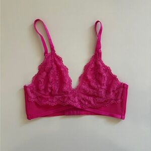 Hot pink bralette size medium